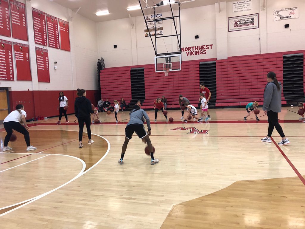 The Lady🏀Vikings loved hosting our first youth clinic of 2020! There’s still open spots for our Feb. 1st and Feb. 15th sessions! Contact Coach Hackett at hacketh@gcsnc.com to reserve your spot today!!