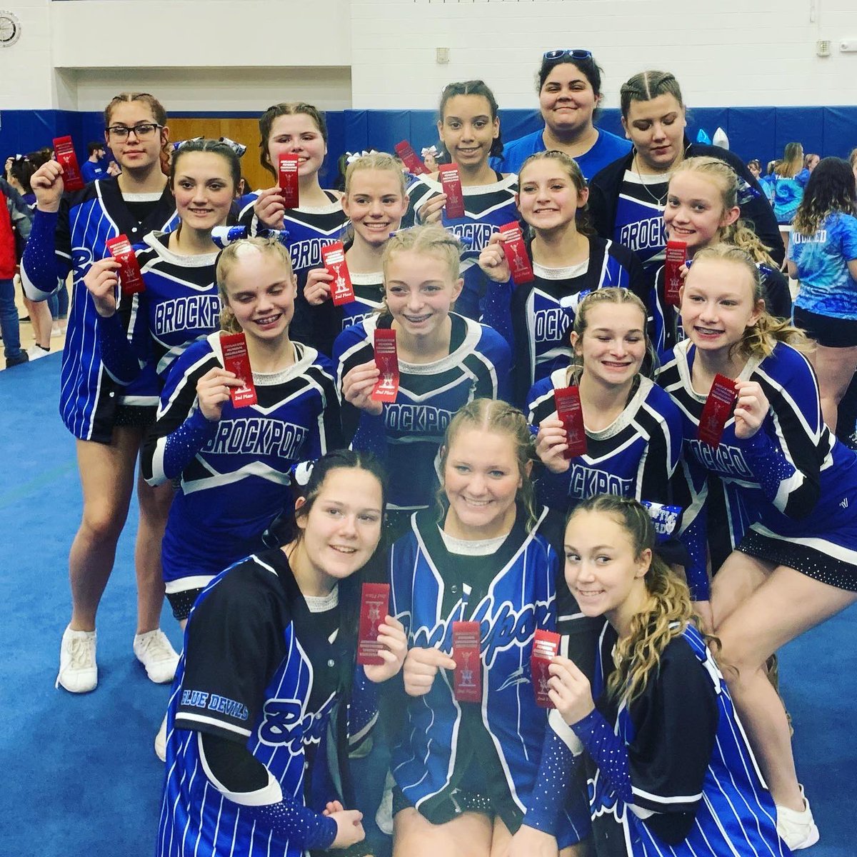 BrockportCheer1's tweet image. Another great day for Brockport. These kids keep amazing us coach’s, day in and day out. I’m so proud to be a BLUE DEVIL💙😈🖤 2nd for Varsity/ 2nd for JV/ 1st &amp;amp; GRAND CHAMPS for Mod Squad #battleready #targeteliminated