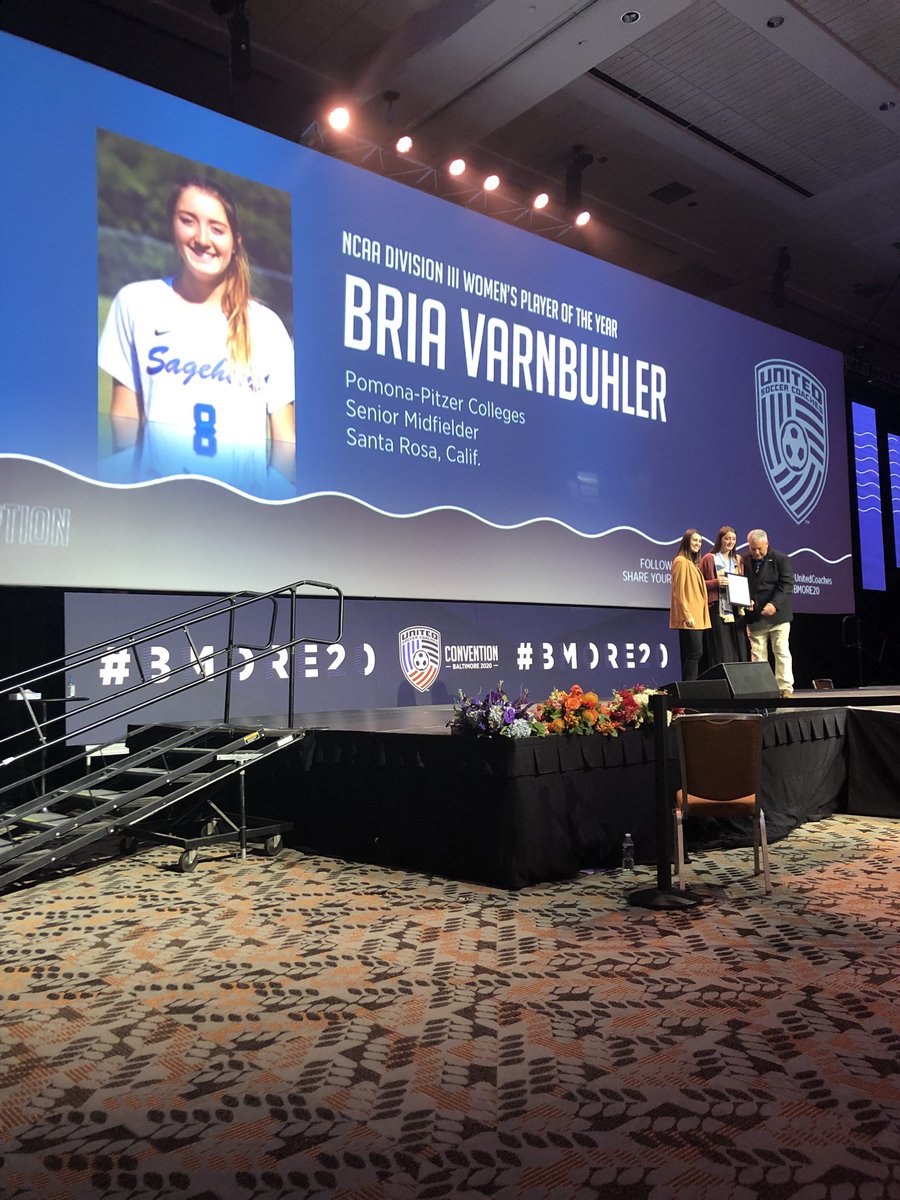 PPWomensSoccer's tweet photo. Good times in Baltimore celebrating our THREE All-Americans. Congrats to Isa, Brianna and DIII National PYO, Bria. Making âŠ@Sagehensâ© so proud! #wingsup #pps2019 comes to a close. On to #pps2020 https://t.co/hNE4OvGzmO