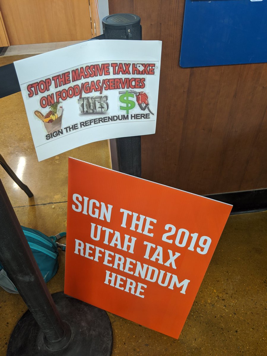 elisabethos's tweet photo. Did my Civic duty as a registered #utah voter &amp; signed for the #sb2001 tax referendum @HarmonsGrocery today! Stop by one this weekend - every signature matters against higher #foodtax!! https://t.co/XMzl6GsoAo