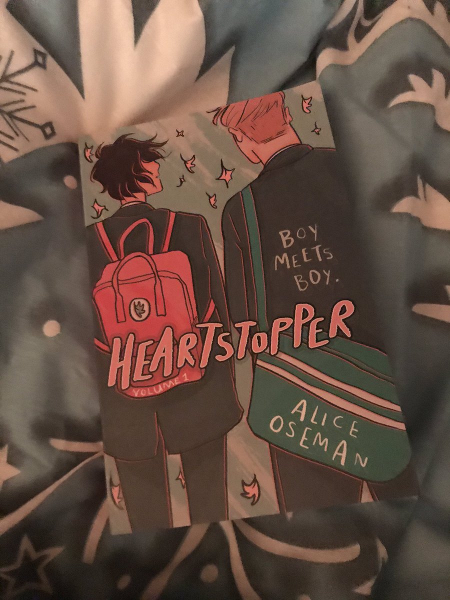 4) Heartstoper (Vol. 1) - So, so, so sweet and lovely and well written. This is a graphic novel and the illustration is fantastic, and I just love it so much. Sweet but realistic gay fiction about two boys at an English grammar school. Gonna be ordering vol 2 asap!!