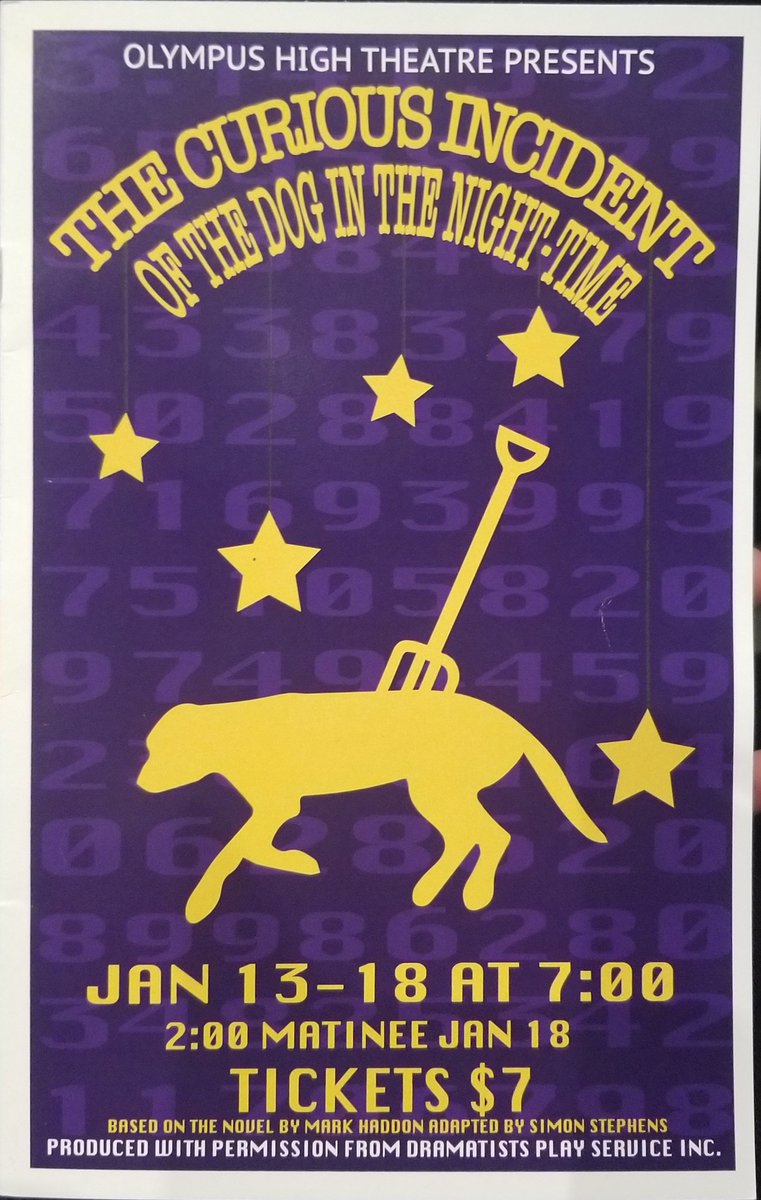 CyprusThespians's tweet photo. Last day of UTA. We had workshops and an amazing lunch. Then we saw "The Curious Incident of The Dog in the Night Time" over at Olympus Highschool, it's really good and tonight is their last night, if your interested in watching it. https://t.co/nFAGvCeo56