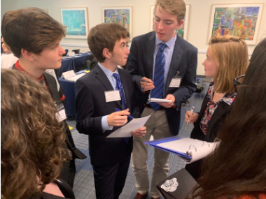 GatorMUN's tweet photo. Things aren’t always sunny in the Sun King’s Court! Louis XIV’s trusted advisers fraternize and take steps to intervene in new French territory and impose French culture on the colonists. #GatorMUN #MUN https://t.co/s6yrkZTznG