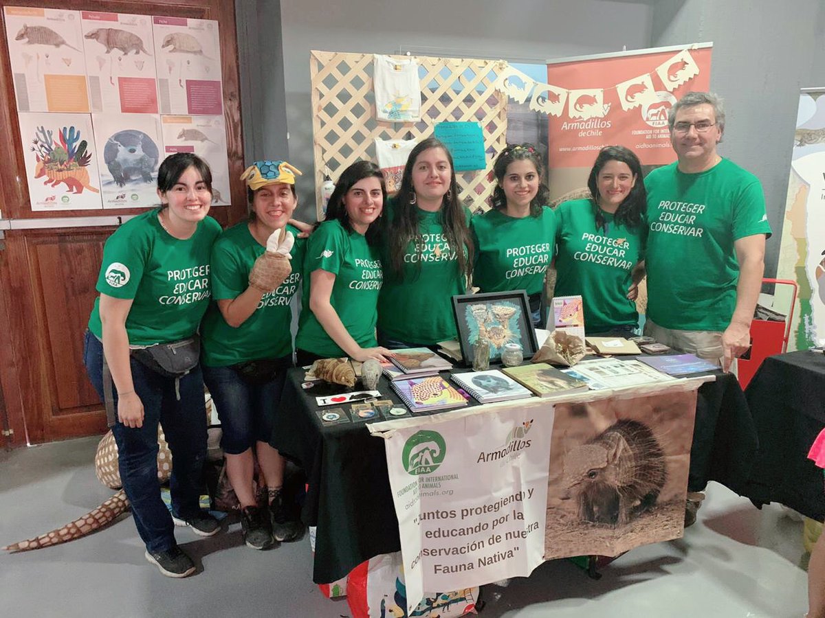 ArmadillosCL's tweet photo. Una espléndida jornada del #diadelafaunacl !

Felicitamos a nuestros voluntari@s, gracias por todo.

Mucha gente estaba muy interesada por la fauna nativa , muchos niños asombrados por este hermoso animalito armadillo. https://t.co/4fqH47uAdJ
