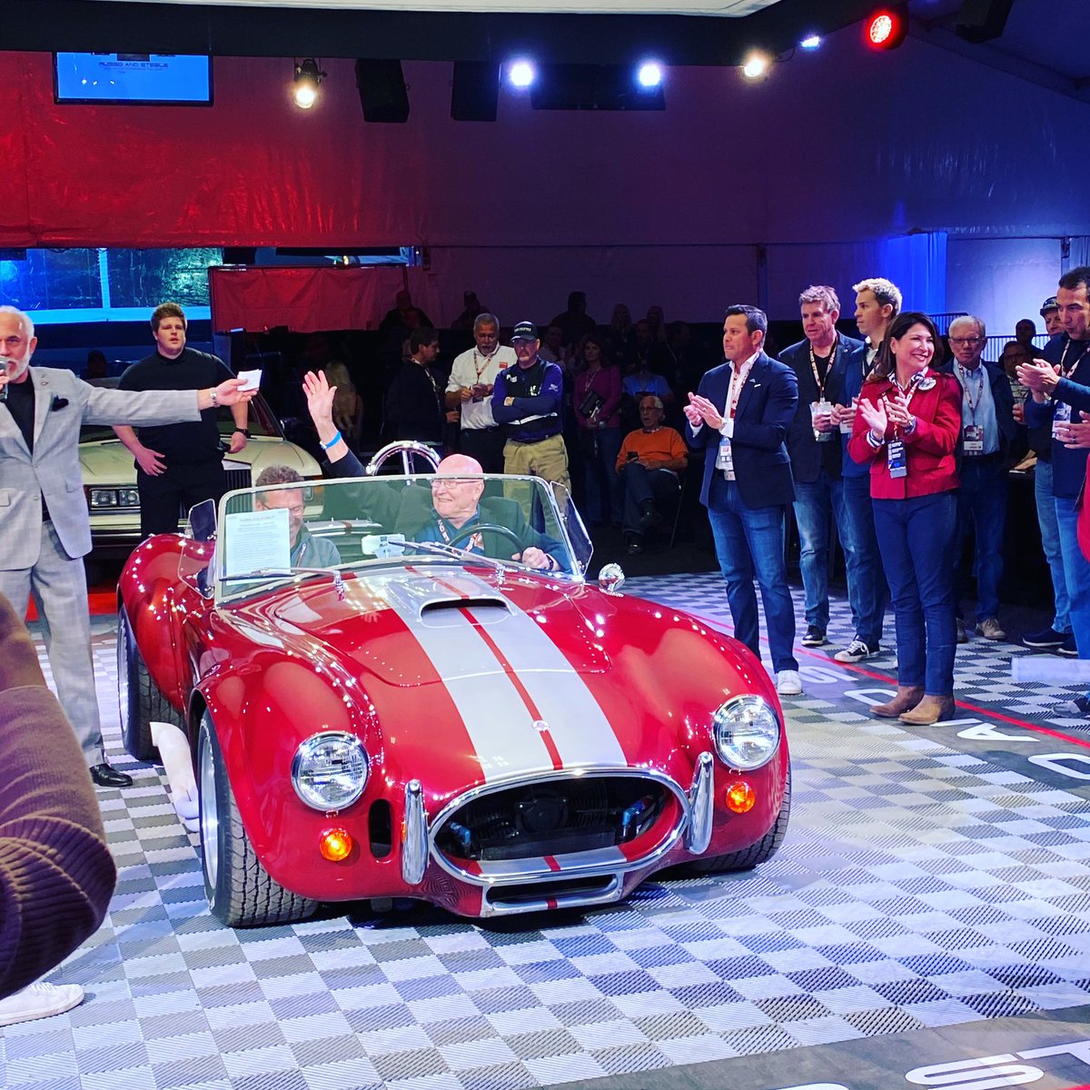 Awesome night at <a href="/RussoandSteele/">Russo and Steele</a>.
100% of the proceeds from the sale of this killer 1965 Shelby Cobra will fund educational support of the children and spouses of our fallen and disabled veterans. <a href="/FoldsofHonor/">Folds of Honor</a>