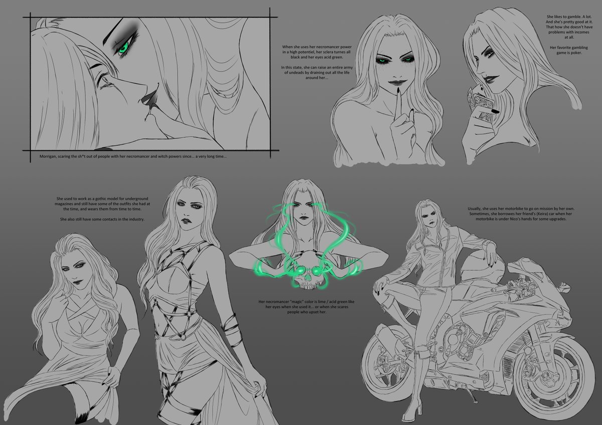 Nuxcia's tweet photo. I've made another update on her. The last sheet will be about the Coven where she grew up and studied Witchcraft and Necromancy
#DevilMayCryOC #OC #RP #DevilMayCry5OC #Witch #Necomancer https://t.co/jy0tZLa9UR