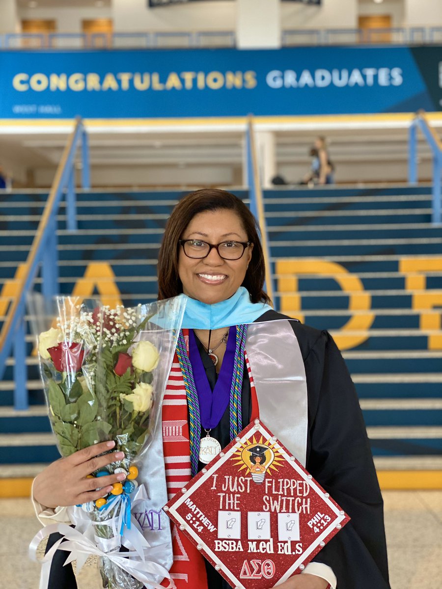 GldnChld1976's tweet photo. Congratulations to MEπ©π½βπ
#BS #BSBA #MEd #EdS #WaldenUGrad #KappaDeltaPi #KDPGrad #gradstudent #graduationcap #graduationszn #staygracious
.
.
.
Always stay gracious, best revenge is your paper⦠https://t.co/lzyqFcS486