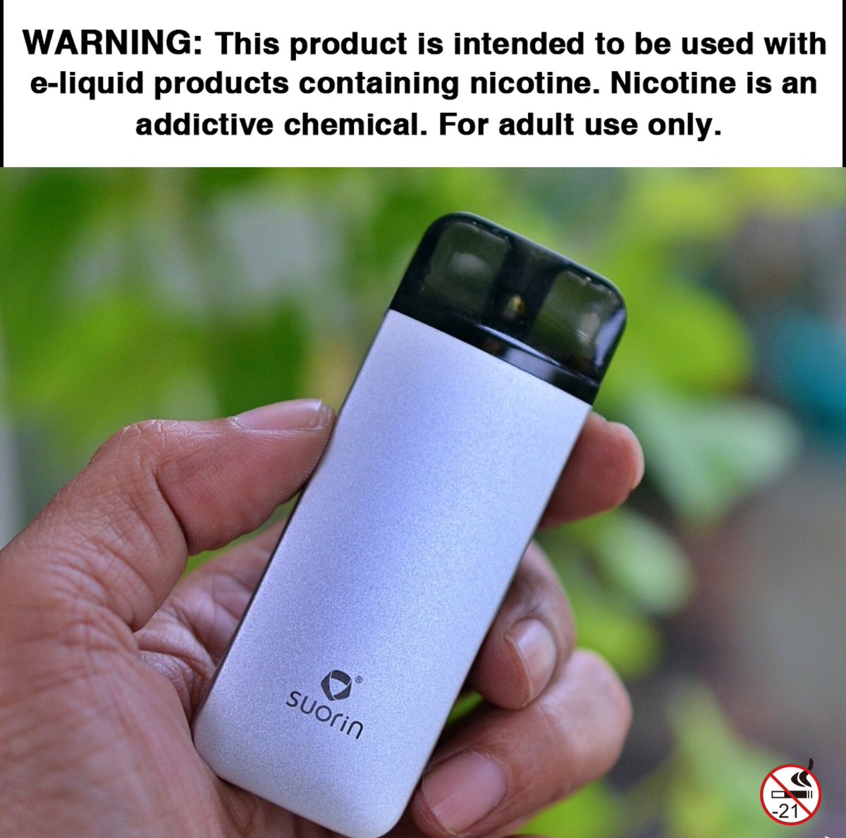 What's your handcheck today?

Device: #SuorinReno
cr. IG@mangvapor

⚠️WARNING: This product is intended to be used with e-liquid products containing nicotine. Nicotine is an addictive chemical. For adult use only.