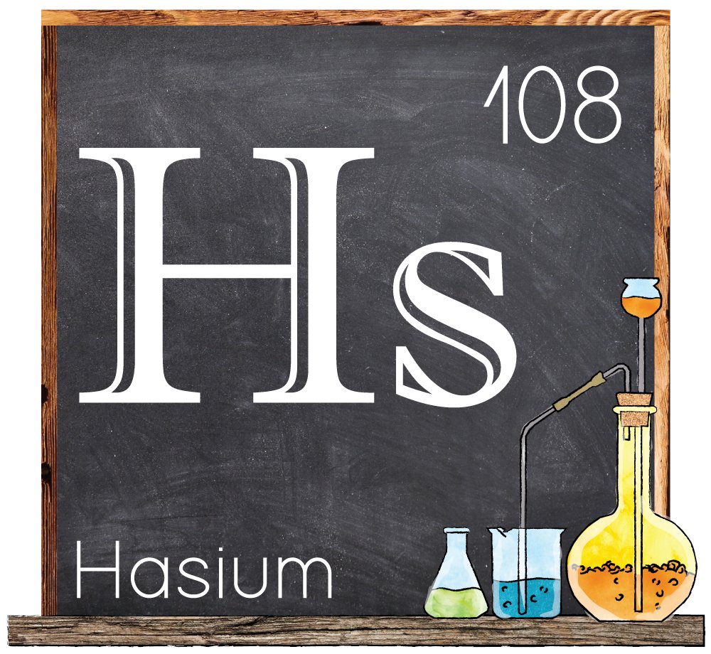 doescience's tweet photo. #IYPT2019: #Hassium was first produced at the @FAIR_GSI_de in 1984. A team of scientists bombarded atoms of lead-208 with ions of iron-58 in a linear accelerator, producing atoms of a hassium isotope with a half-life of about 2 milliseconds @JLab_News https://t.co/C1uJY2fIPa https://t.co/kwLeXLe97i