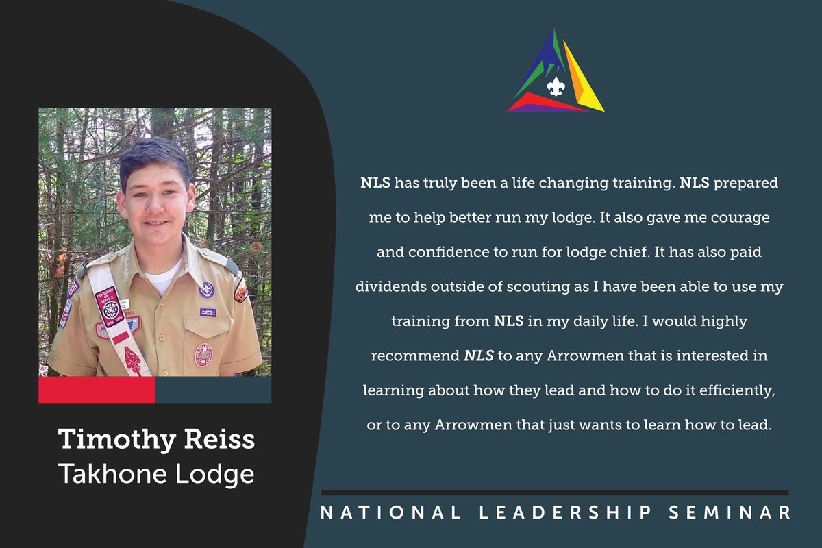 OAsectionG5's tweet image. Are you registered for NLS/DYLC yet? This amazing training is coming to our section! From February 7-9 at Mahoney State Park there will be outstanding opportunities to further your skills to apply towards scouting. Register here: registration.oa-bsa.org/Event/1103