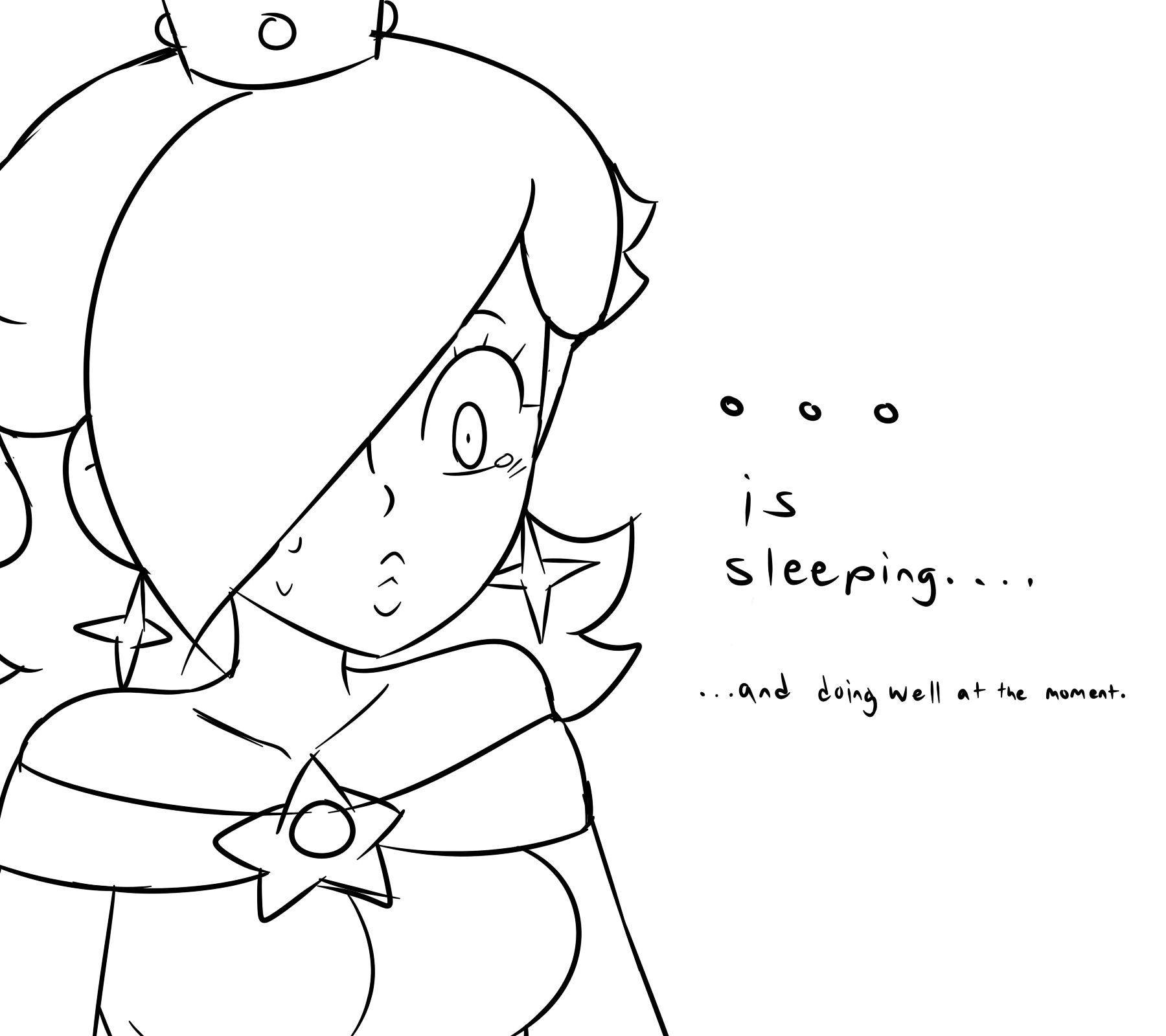 baby rosalina coloring pages