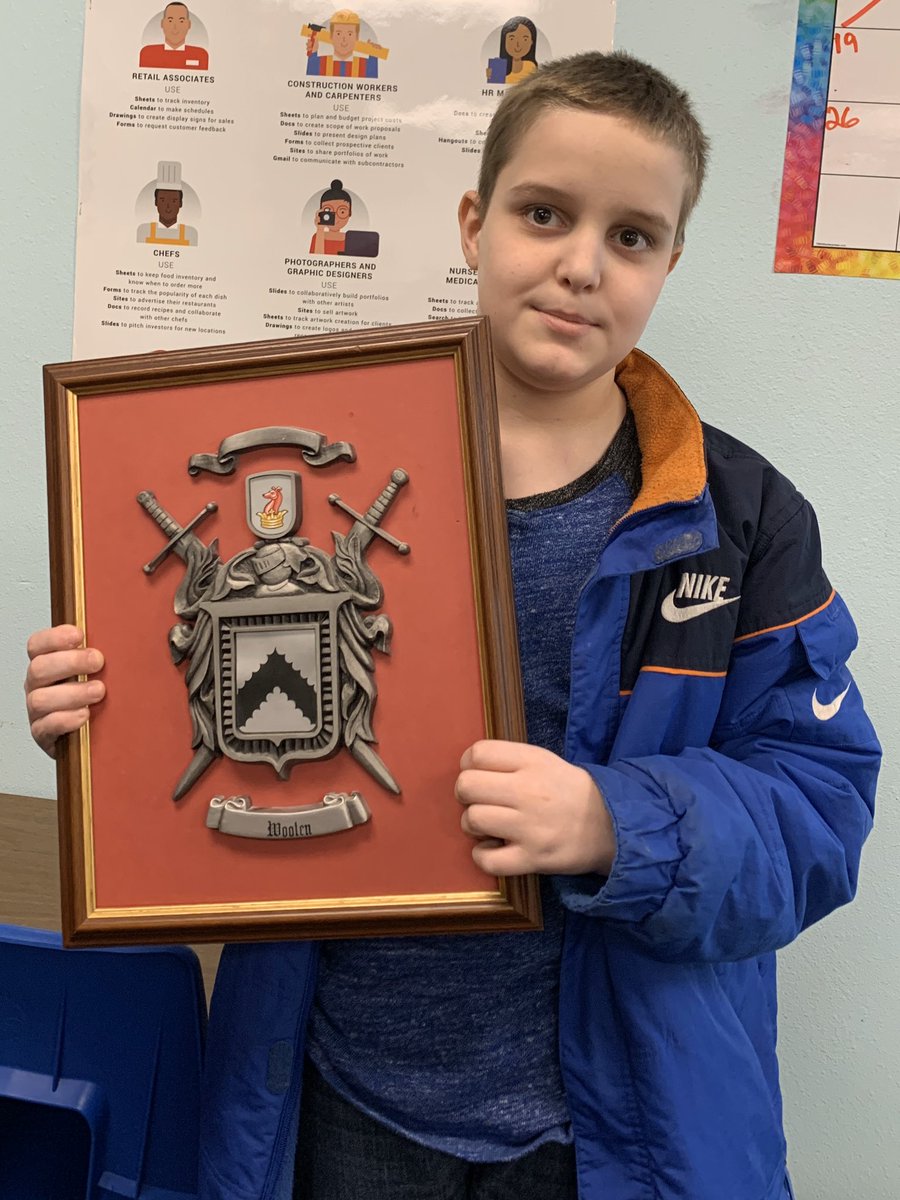 MrsKKing17's tweet photo. Simon shared his family's crest, history in his career family tree! #OTFalcons https://t.co/3Gyavo2Dfd
