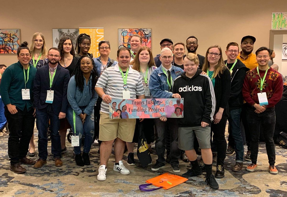 STLMetroTrans's tweet photo. Staff, board members and friends all attending #CreatingChange2020. We got to connect with @TransJusticeFP to thank them in person for supporting our work. #CC2020 https://t.co/pCju2Pwtjp