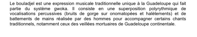 RCmdtp's tweet photo. La seconde culture, definition du bouladjel👇#culture #Guadeloupe #musique #gwoka https://t.co/TqYbNC0Vqh