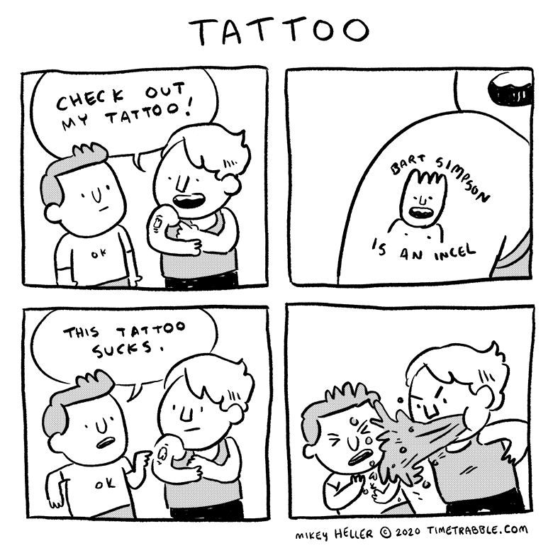 i drew a comic about a tattoo 