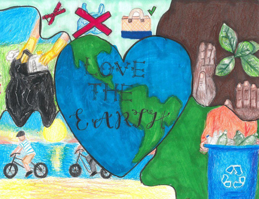 schade4kids's tweet image. Two Solana Santa Fe students’ artwork was selected out of nearly 500 entries for the SD County Air Pollution Control District’s 2020 calendar.  Awesome!#ClimateAction #sbsdssf @SolanaBeachSD