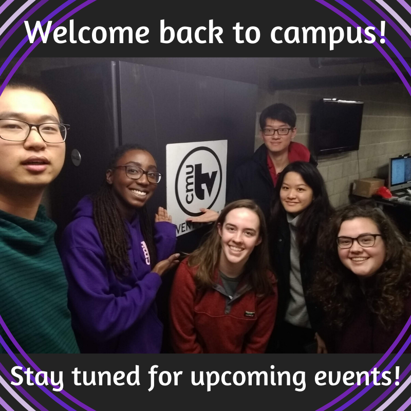 cmuTV's tweet photo. Hope everyone had a great first week of spring semester! Today our Exec Board met to start planning for the upcoming months. Over the next few weeks, keep an eye on our socials for event and GBM info! https://t.co/JWKtKjxBO4