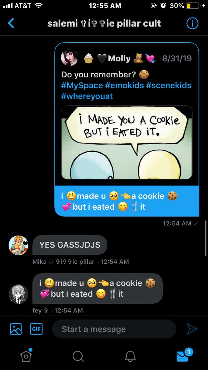 Meg D Oniku Niku Niku On Twitter I Made U A Cookie But I Eated It A Saga