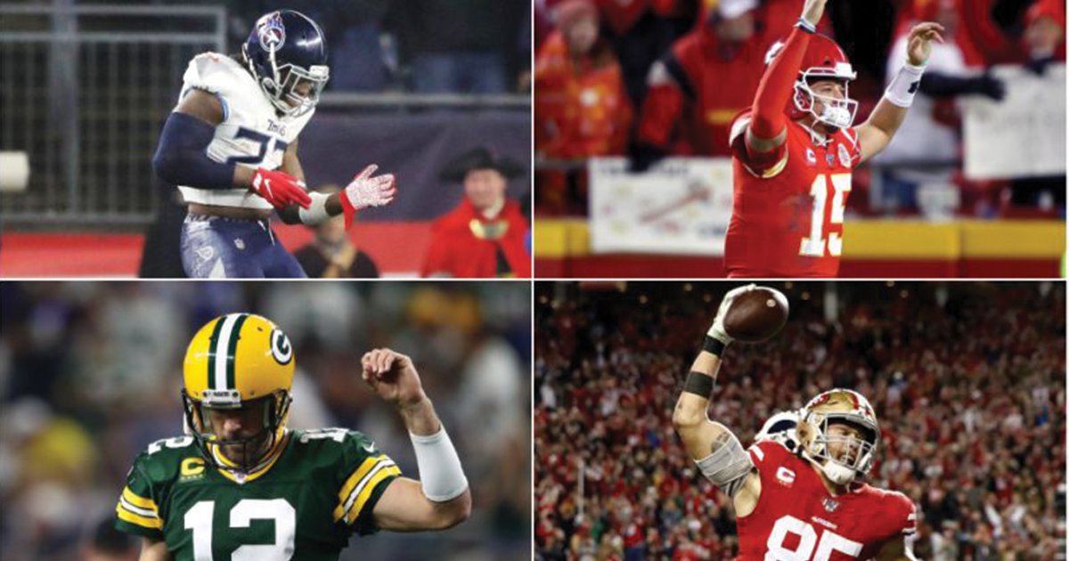 griffs35's tweet image. Who makes it to the Superbowl?

Titans vs Chiefs 3pm

Packers vs 49ers 6:30pm

#griffs35