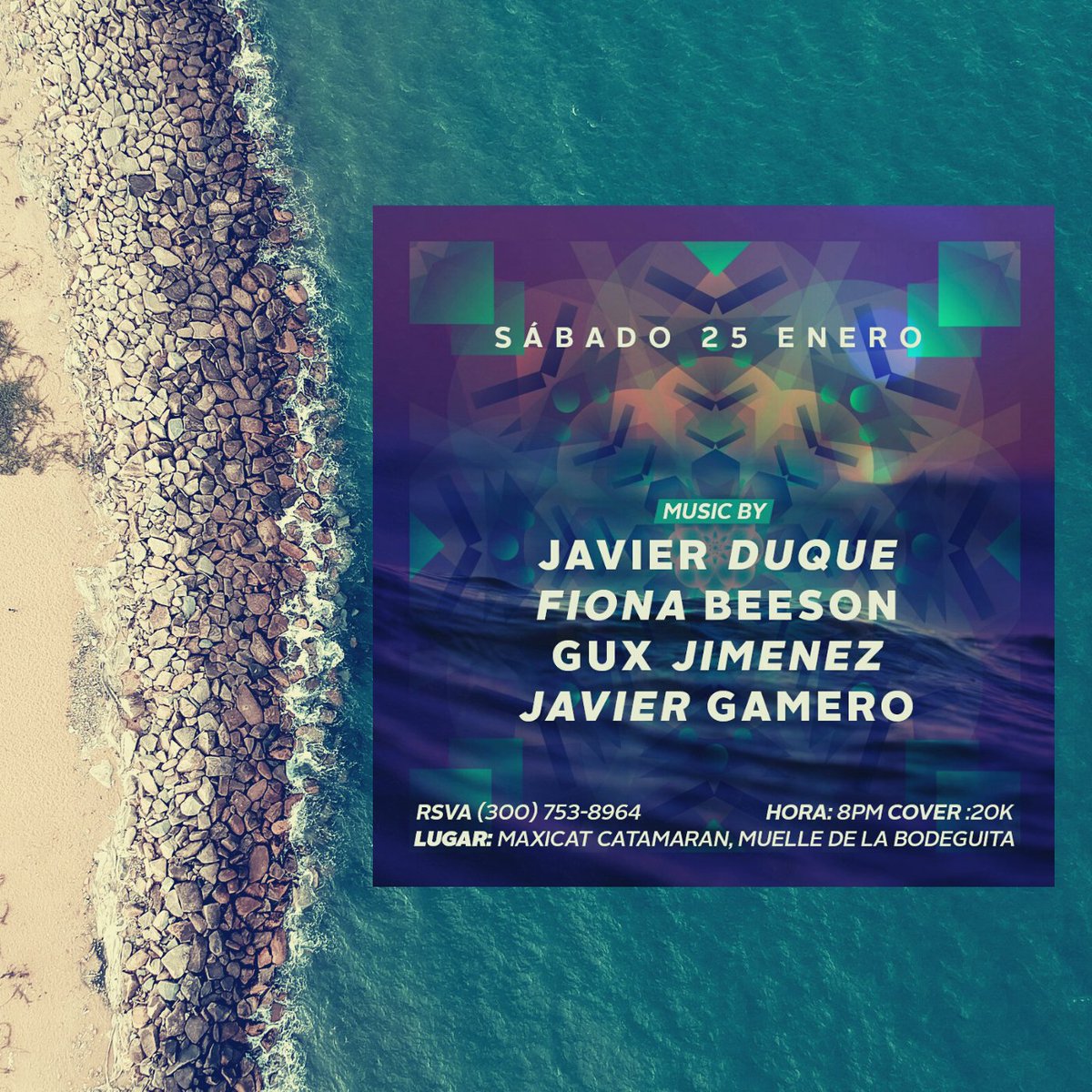 Te imaginas pasear la Bahía de Cartagena con lo mejor del House , Tech House &amp; Progressive? Este 25 de Enero los invitamos a la fiesta en el MAXICAT CATAMARAN 🚤 Donde celebraremos el cumpleaños de Javier Duque junto a un Tremendo Line Up! Puro Talento Local , Los esperamos!