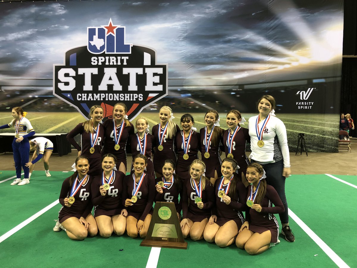 State Champs!!!  Way to go Cinco Cheer!!  #CPOE @CougarnationJ <a href="/GlobalVine/">Global Vine</a>