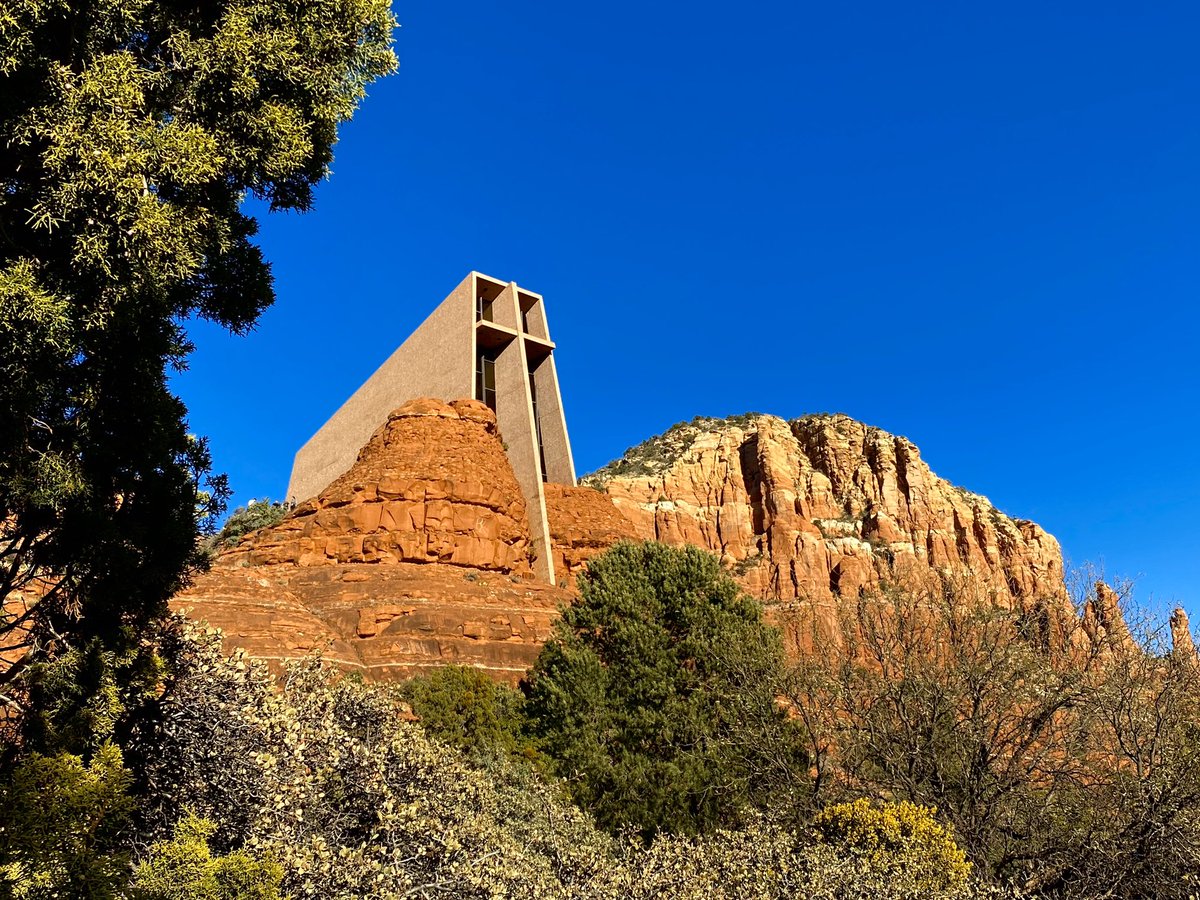 MSU_Architect's tweet image. Visiting the Chapel of the Holy Cross this afternoon in beautiful Sedona, AZ.
