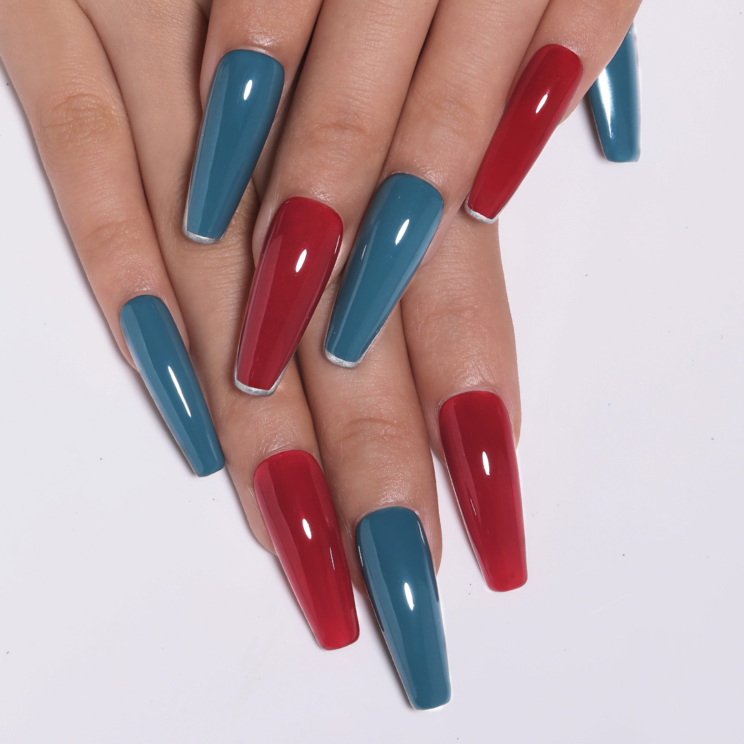 ❤️💅💙red and blue jump color french nail design🔥yay or nay? Tap the bio👆 link search🔎 "color gel" you will find it.🛍🛒
.
.
.
.
#bornpretty #bornprettynailart #nailartstamping #frenchnails #prettynails #dailynailart #nailstamping #stampingnails #snowflakenails