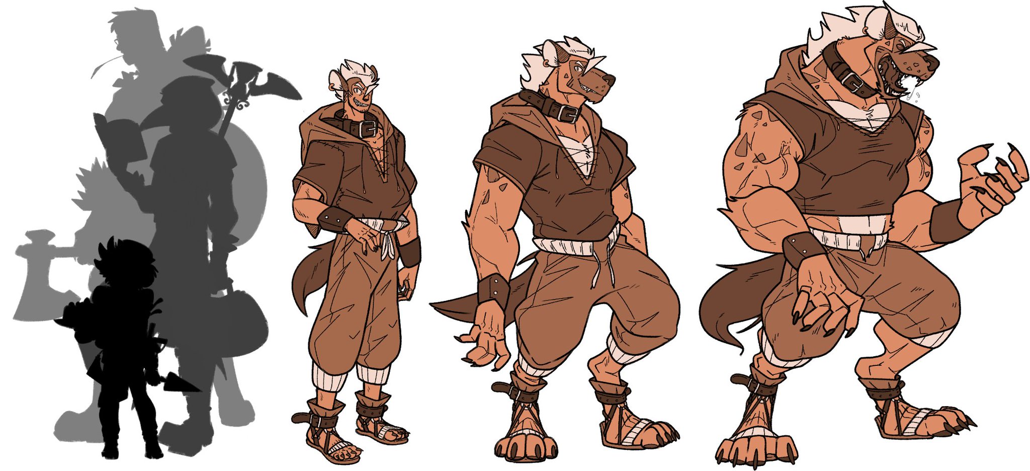 Happy!! 🍦 on X: "WEREGNOLL!!! Shifter (Longtooth) / BlodHunter (Lycan) He  might look scaty but is realy just a good boi who protecc~ <3 Also, fairly  tall even on humanoid form. https://t.co/grKHaBUBUy" /