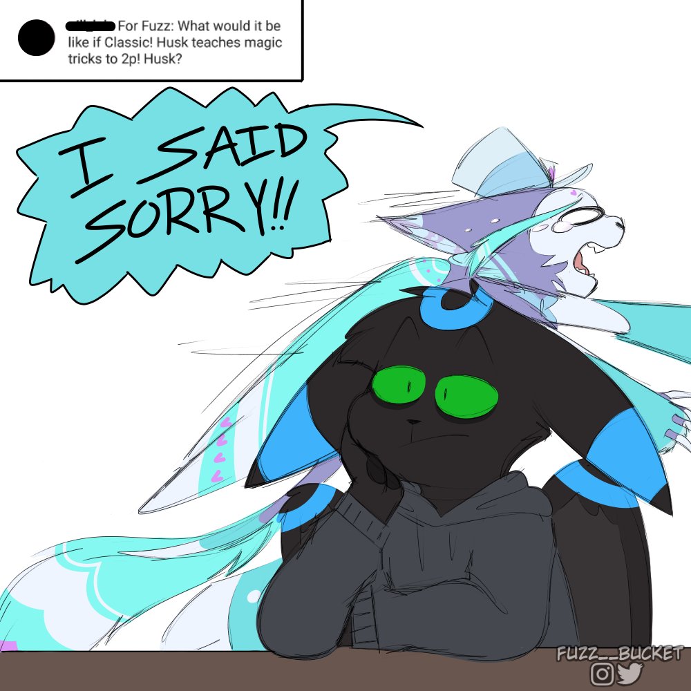 fuzz____bucket's tweet photo. I have more reply stuff 💚 sorry it's just one question this time, hope it gets a laugh outta some people tho!
#husk #husk2p #2phusk
(There might be a murder) https://t.co/fphYYYzjTg