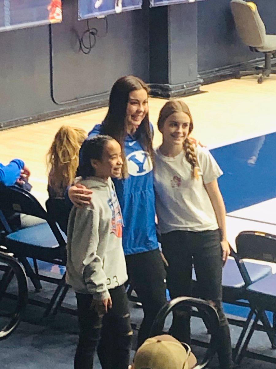 BYU ShayleeGonzales with Lady Raptors today