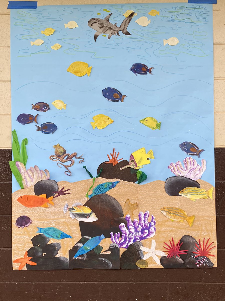 KauaiInduction's tweet photo. TADA!! Drawing Science Group Murals! Day 1 accomplished! Literacy Grant, anyone? @CASArakaki @HIDOE808 @KekahaEl @InductionHi https://t.co/NFBWXMVLTl