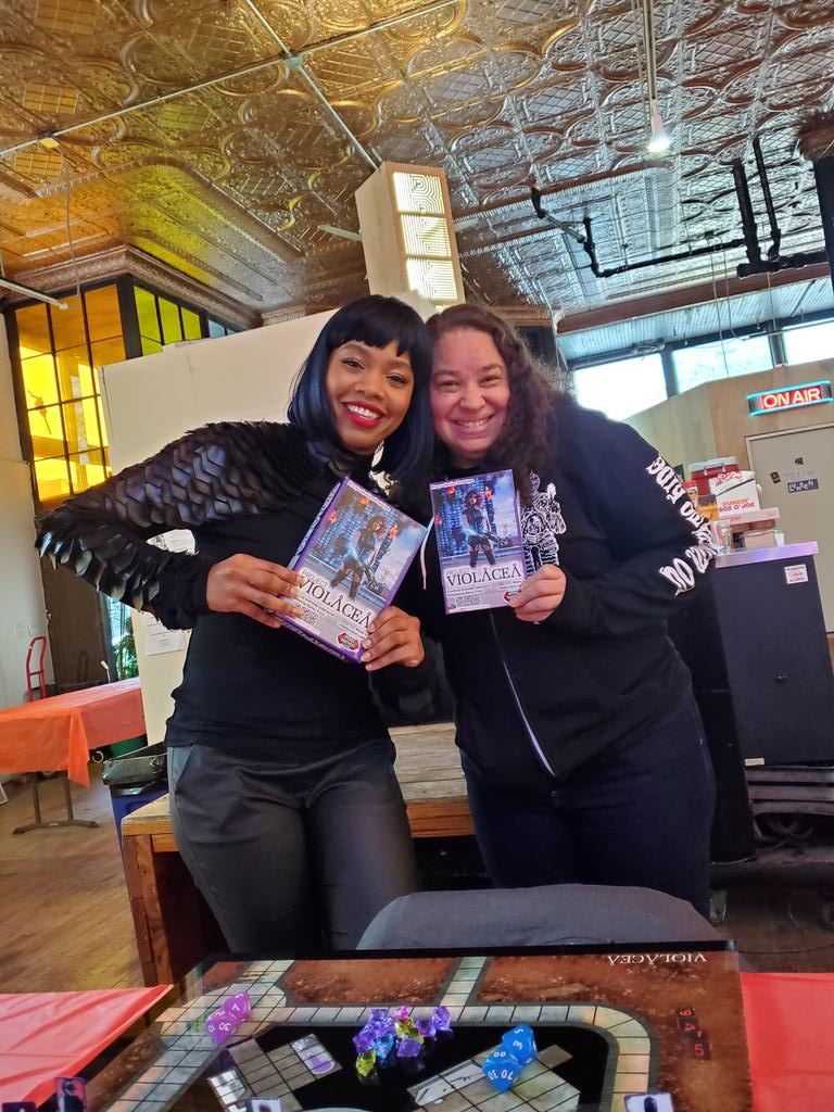 Theater of the mind! #tabletopgaming was an amazing way to spend a Saturday! We got to Betatest <a href="/ProjectViolacea/">Project Violacea</a> with the coolest peeps! Big thanks to #leveleaterX <a href="/SugarGamers/">MIND FAUX</a> <a href="/AxonPunk/">Axon Punk - Kickstarter survived!</a> for this awesome experience!