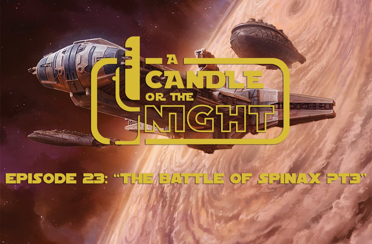 COTN_Show's tweet photo. Ep. 23 of our Actual Play Star Wars Podcast is up! "The Battle of Spinax, Part III" https://t.co/OAghx1JPTh #starwars #rpgs #dice #rpg #jedi #sith #tabletoprpg #tabletop #dungeonmaster #gamemaster #rpgdice #dnd #keepgaming #theforce #starwarsrpg #ffgames #forceanddestiny https://t.co/TLNNVHDAF5
