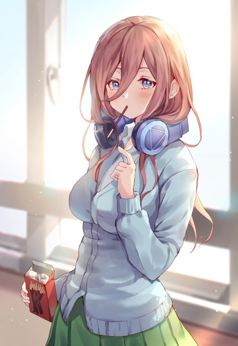 呉亮宏 🌸イ🦋ラ🎧ス🍀ト⭐さんがTwitterに投稿した中野三玖(五等分の花嫁)のイラスト。