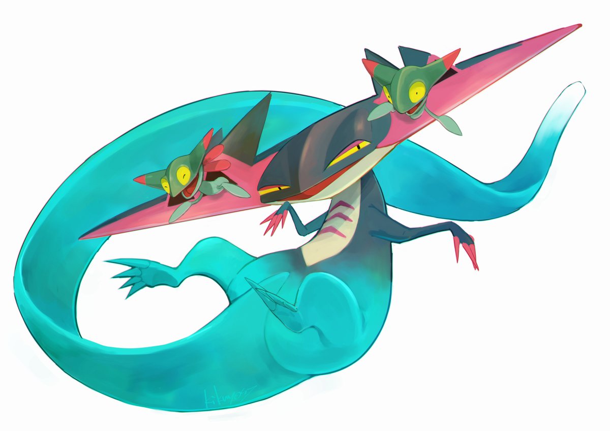 ポケモン ドラパルト 手描き イラスト A4大サイズ ポケモン ドラパルト 手描き イラスト A4大サイズ ドラパルト(色違い