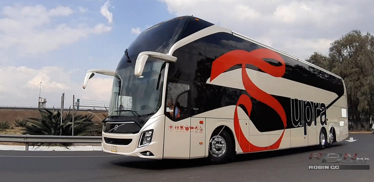 Robinbl44243094's tweet photo. Supra sigue creciendo al Doble nivel 
Integrando más unidades como este Volvo 9800
@volvobusesmex 
@KiselRk https://t.co/T6nx3L7ED0