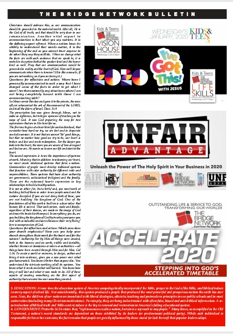 dbridgenetwork1's tweet photo. @FrancisMadojemu @seunopadare @Oluwarantimisi3 @IbYIf @pacqueensirabor @Bims_livngarden @biodunmakinde The Bridge Network, Bulletin 19th January, 2020. Have a great Sunday, week ahead 
#TBN #OutstandingLife&amp;ServiceTransformingOurWorld https://t.co/D9bTjn6BN2