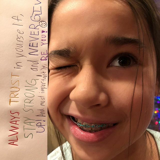 mkngjoy's tweet photo. my daughter constantly reminds me to keep going with her positive attitude. #trustyourself #staystrong #nevergiveup #justbeyou #workhard #getitdone https://t.co/Bgn4KvK0sU https://t.co/23s7nMD67L