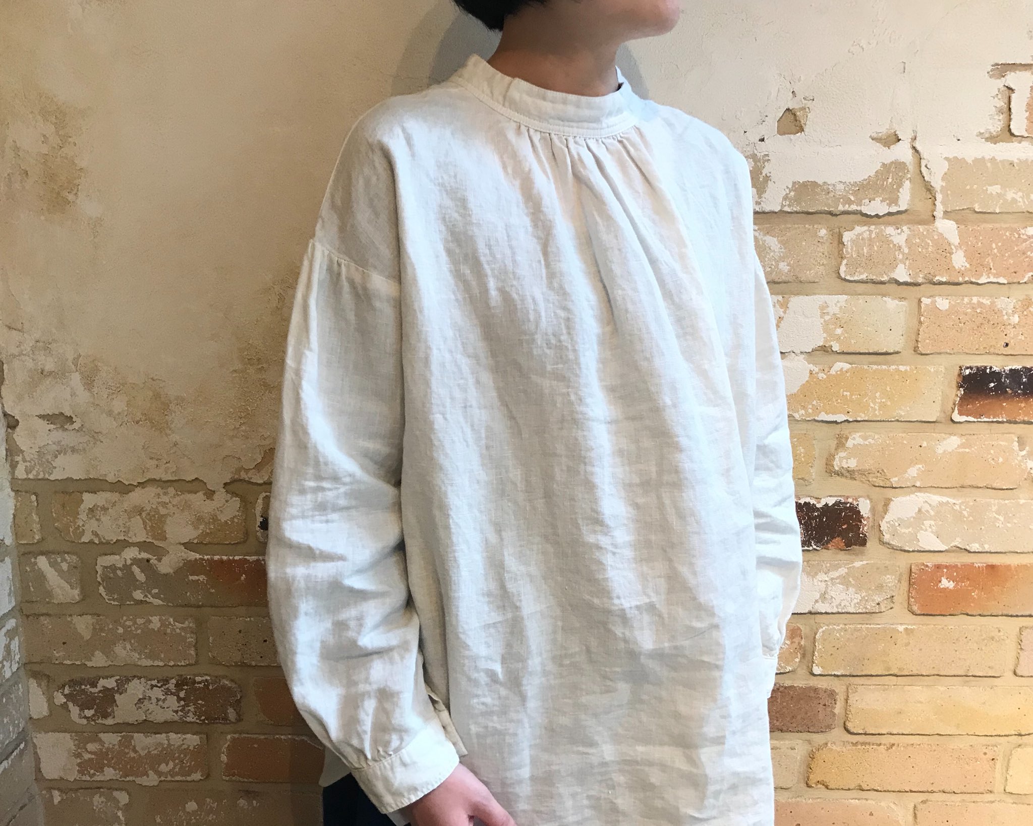 ヒート 専用です⭐️ネストローブ⭐︎リネンモックネック2wayブラウス