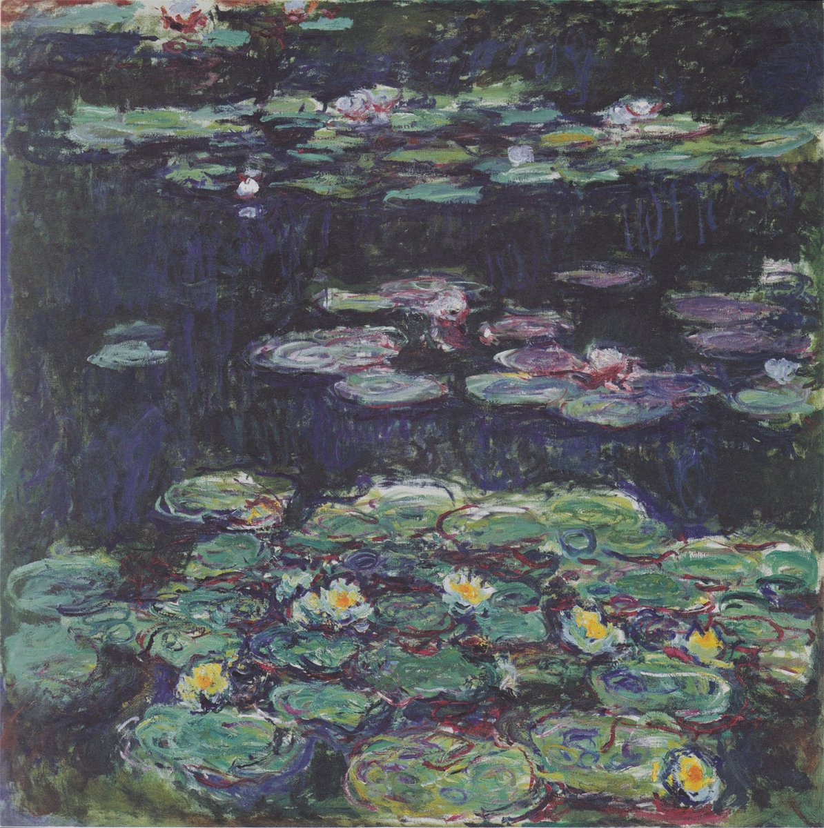 Fuck it Park Jimin as Water Lilies by Claude Monet(details)