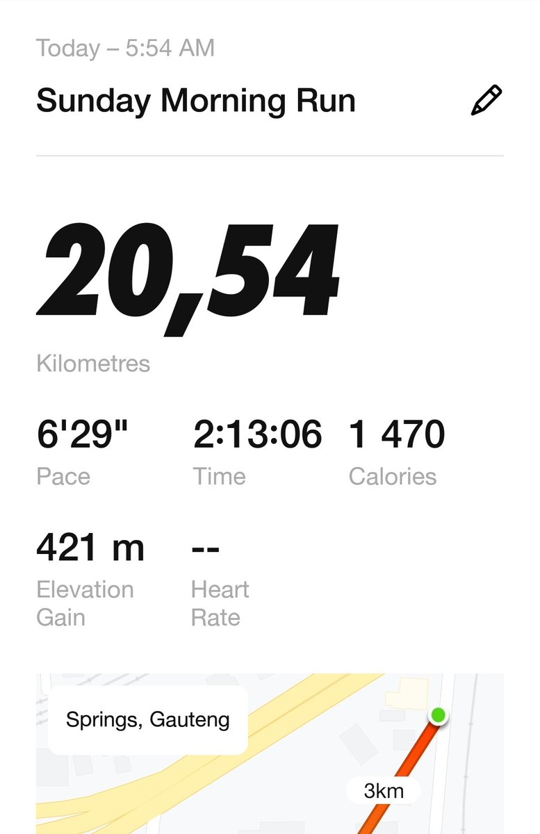 JABUBABY's tweet photo. Another 20 km in the bag,
Indeed tomorrow will be better than yesterday... because we are in the business of becoming.
#IRanForMyLife #SundayMotivation #SundayThoughts https://t.co/CxzCDEIqxO