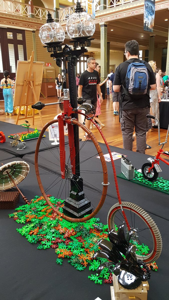 lionofroubaix's tweet photo. 🏆 Lego Brickvention Melbourne 2020: incredible bicycle brick building from mellegobuilder (insta). 'Wheely Spoketacular Bicycles' fully deserved to take out an exhibitors choice 1st place trophy.
@gcntweet #GCNHack - hack! https://t.co/uR9unhK9mg