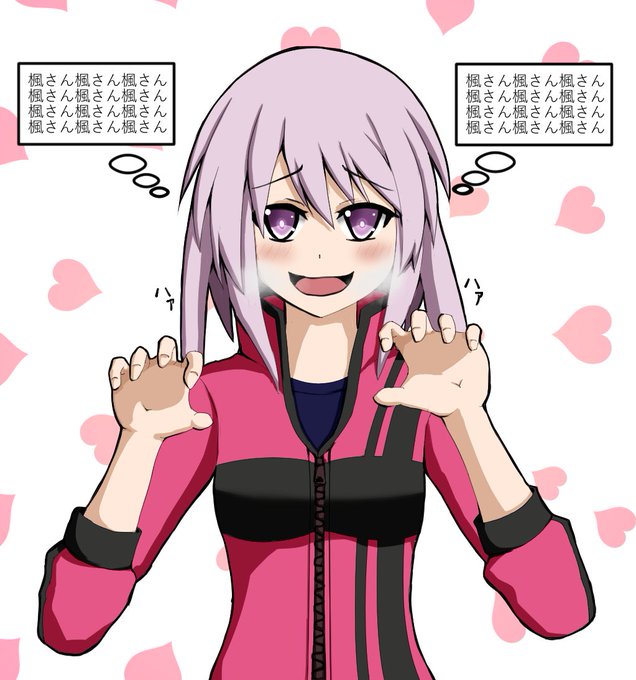 夜露ちゃん描き描き。参考資料は師匠。私の中ではもはや楓さん好きすぎて楓さんの尻追っかけてる子になってる。いっそ隊長みたいにおさわr…。 #アリスギア 