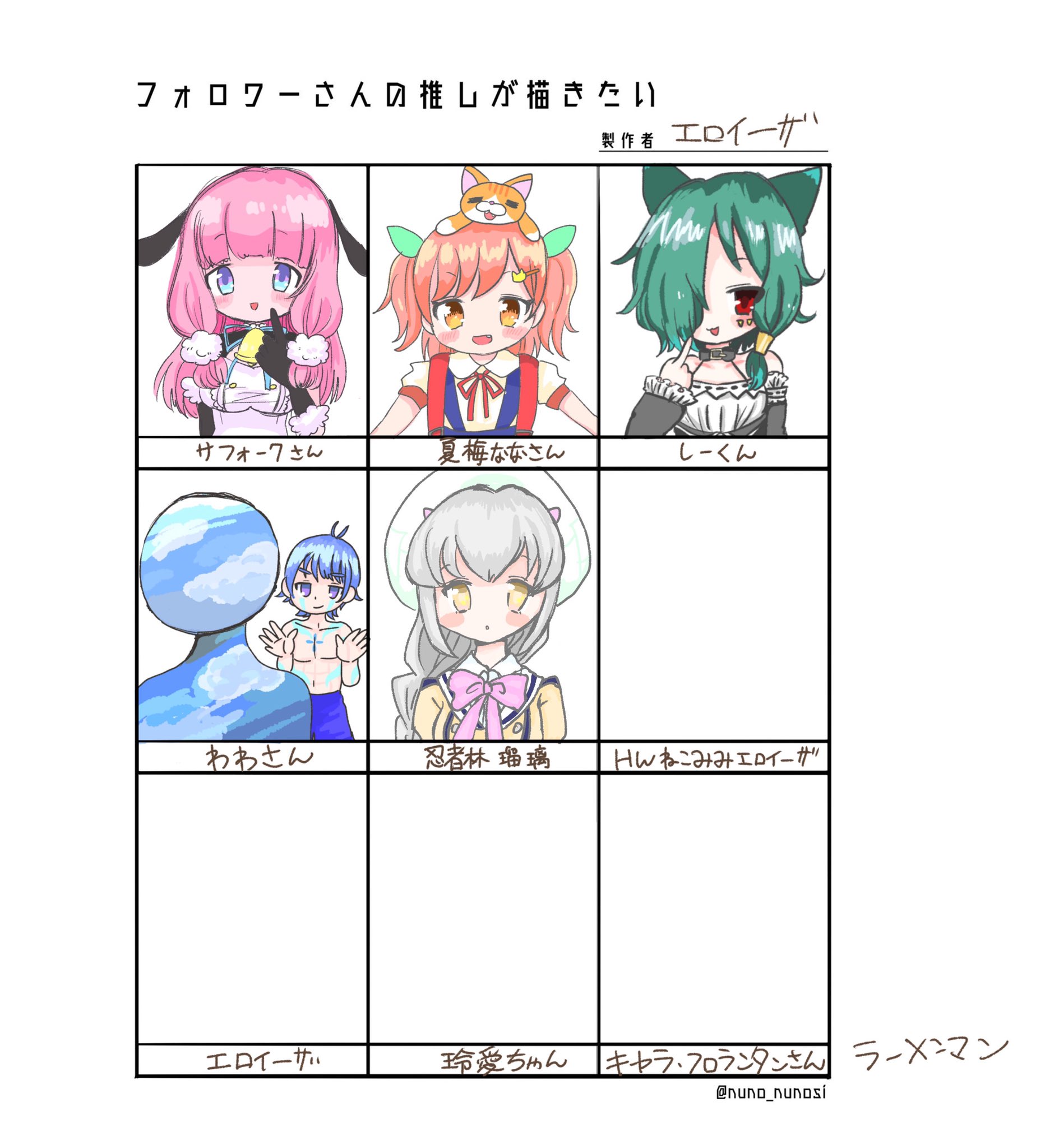 エロイーザ Virtual Angel Maid フォロワーさんの推しを描くやつ 忍者林瑠璃さん リクエスト Shinpashi エロイーザ Virtual Angel Maid フォロワーさんの推しを描くやつ 忍者林瑠璃さん リクエスト Shinpashi