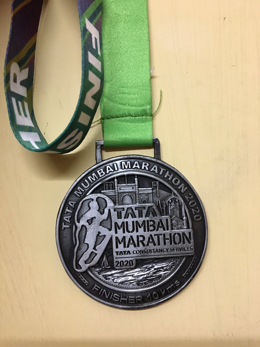 MehulKothare's tweet photo. “Run when you can, walk if you have to, crawl if you must; just never give up.” My first attempt at 10km run! @People_TCS #TMM2020 #BeBetter https://t.co/t5QK10NJG8