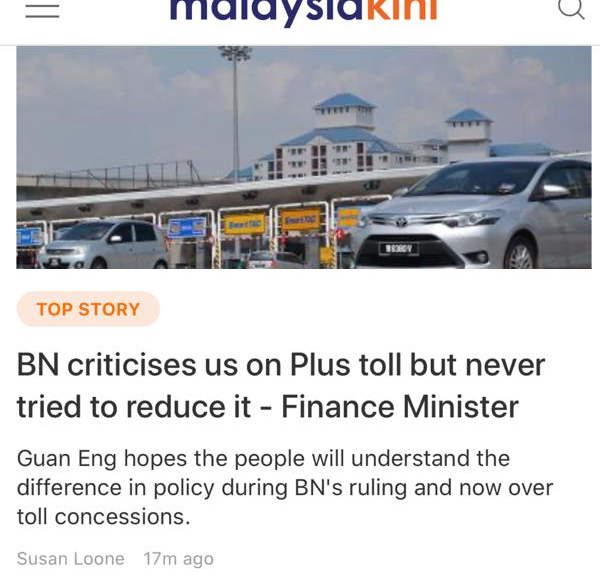NajibRazak's tweet photo. While I was PM:
-PLUS tolls nvr increase
-gave 20% disc. hevy user fr 2009 to 2014.
-bot back PLUS fully fr prvt hands 2011 - put under Khznah/EPF.
-abolish 3 PLUS tolls -end 2017.

-nvr > DOUBLED remaing tenure so rkyat pay 73% more.
- no pblm pay compensation as all goes to EPF https://t.co/laFoL8lU53