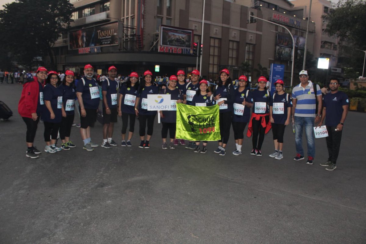 CHILDLINE1098's tweet photo. We are glad to see that we don't walk alone in our quest to ensure happy childhoods. Thank you @sanofi for supporting and running for CHILDLINE India Foundation. #TMM2020 #runexceptional #Childline1098 https://t.co/8fS6S8TUSB