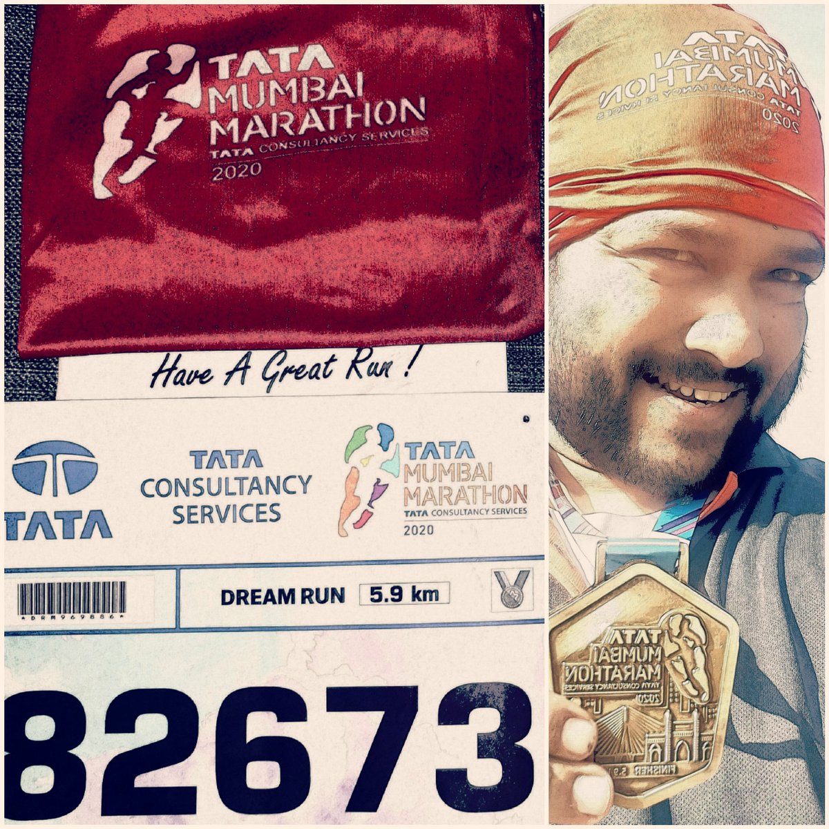 MSc79691890's tweet photo. Dream Run@Most Runners Dream.

#tatamumbaimarathon2020
#bebetter #tmm #tmm2020 #run #runforlife #mumbai #instarunners #finisher https://t.co/QcGltbng0w