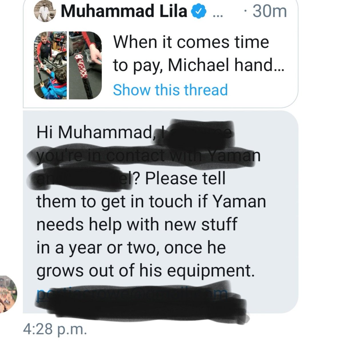 And you know how goodness spreads?People are now offering to buy him new equipment whenever he outgrows his current gear.And another Syrian boy in Newfoundland will be getting new equipment next week, thanks to kind-hearted helpers.(Via  @Goodable)