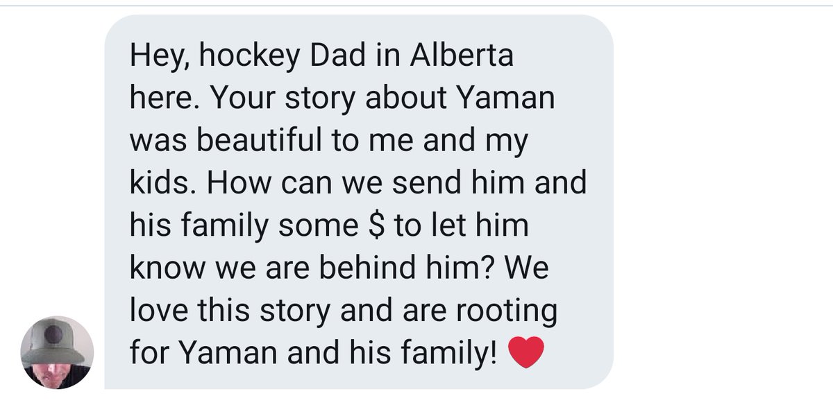 And you know how goodness spreads?People are now offering to buy him new equipment whenever he outgrows his current gear.And another Syrian boy in Newfoundland will be getting new equipment next week, thanks to kind-hearted helpers.(Via  @Goodable)